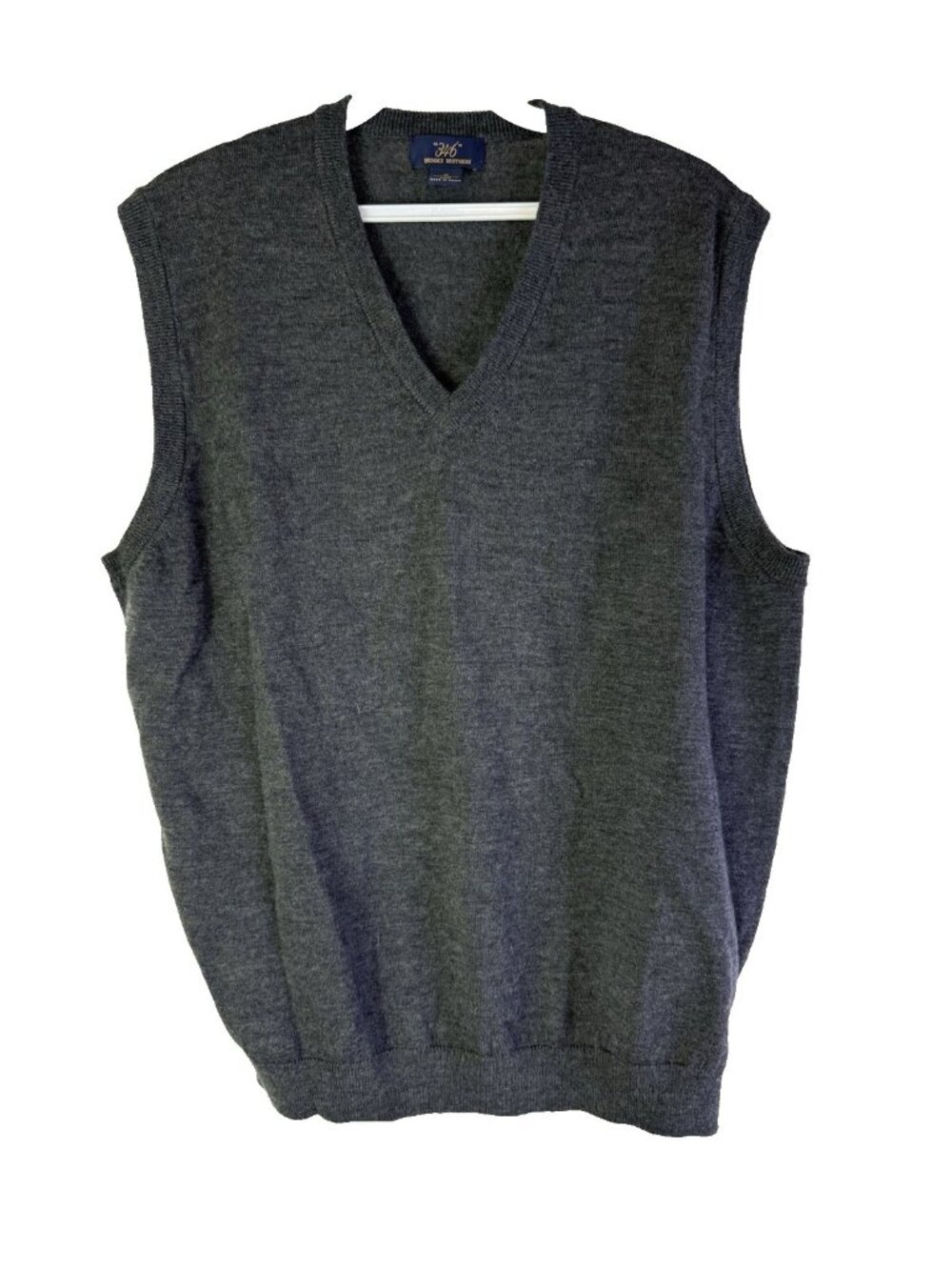 Brooks Brothers Sweater Vest Merino Wool Lightweight Dapper Preppy